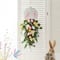 Glitzhome® 26" Easter Metal Bunny & Tulip Teardrop Wall Decor
